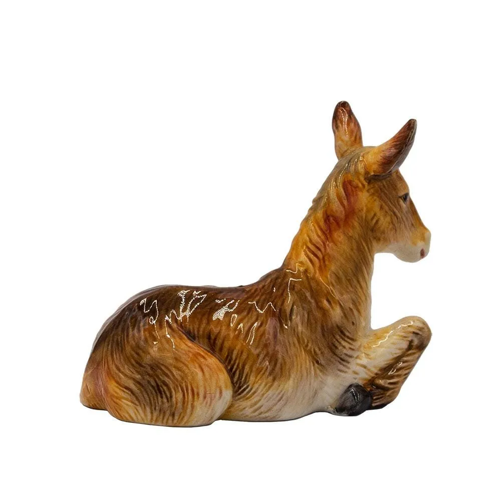 Fitz and Floyd Nativity Statuetta Asino Presepe 14 cm Gres