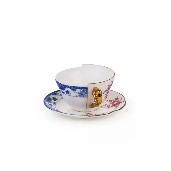 Seletti Hybrid Zenobia tazza tè bone china Est Ovest