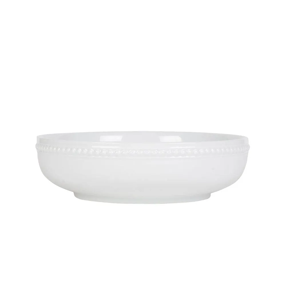 Fitz and Floyd Everyday White Beaded Bowl 19,7 cm Set 4 Pz