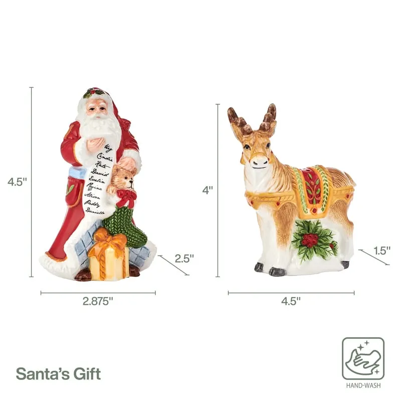 Fitz and Floyd Santa's Gift set sale e pepe Babbo Natale