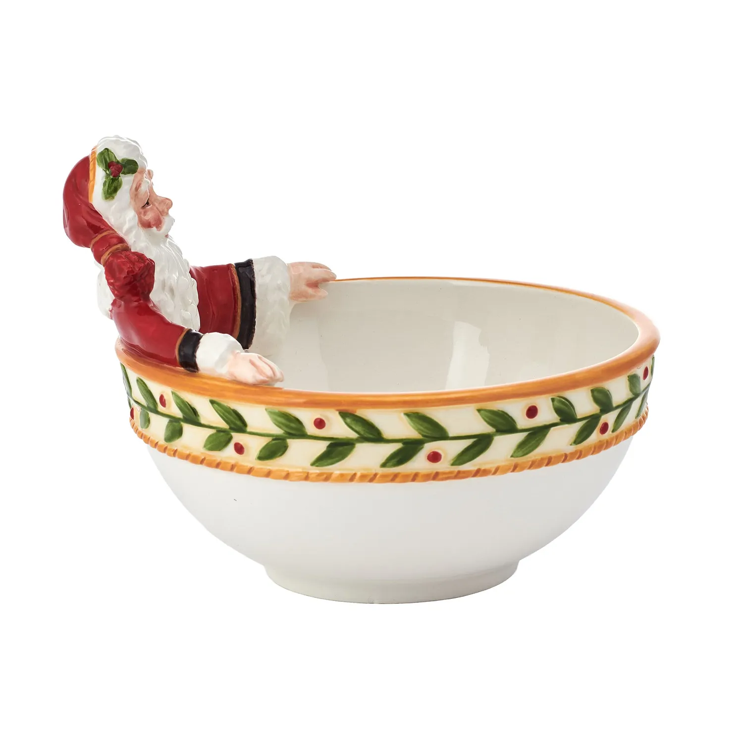 Fitz and Floyd Santa's Gift Small ciotola caramelle natale