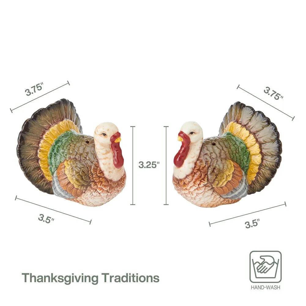 Fitz and Floyd Thanksgiving Traditions set sale pepe tacchino