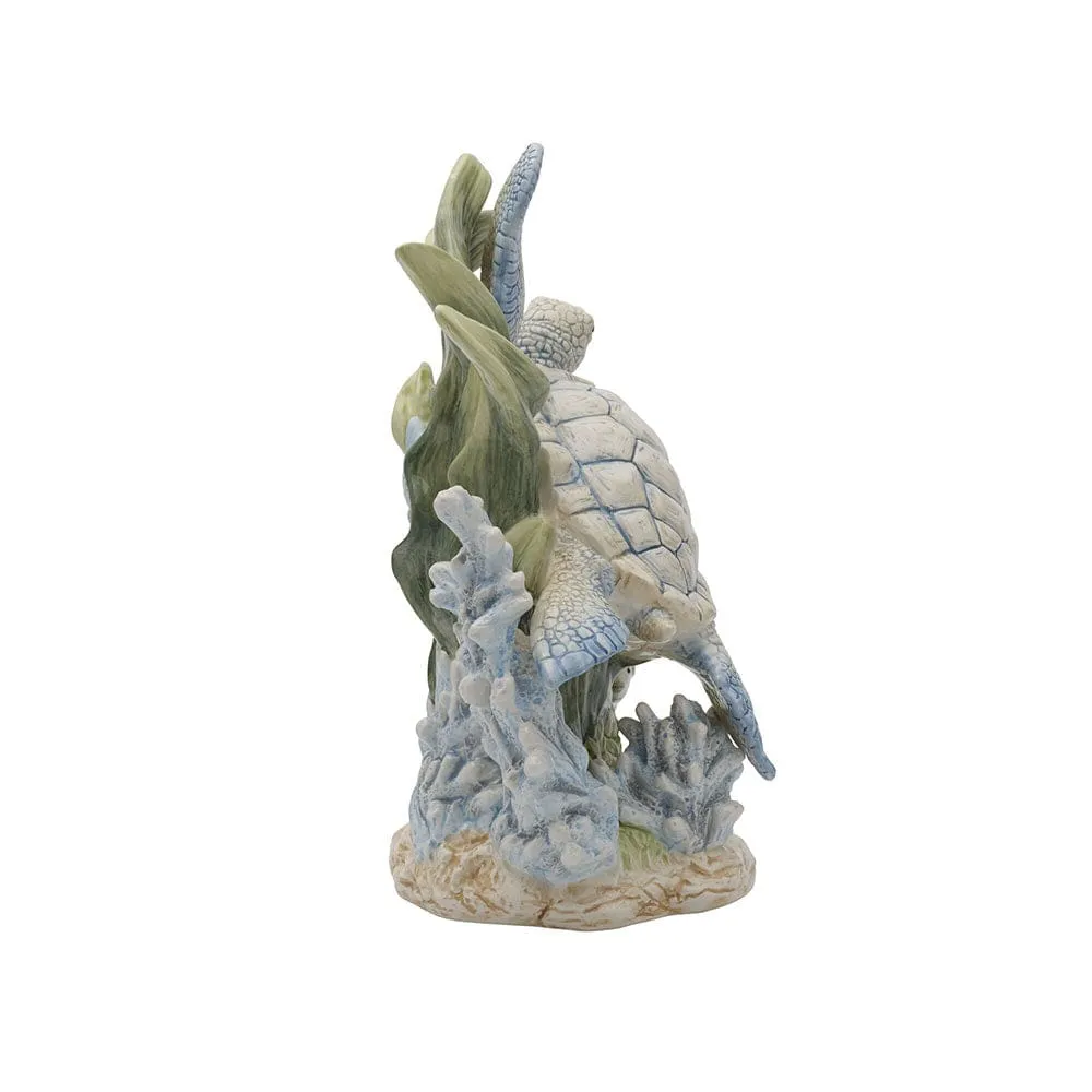Fitz and Floyd Coastal Home Sea Turtle statuina tartaruga