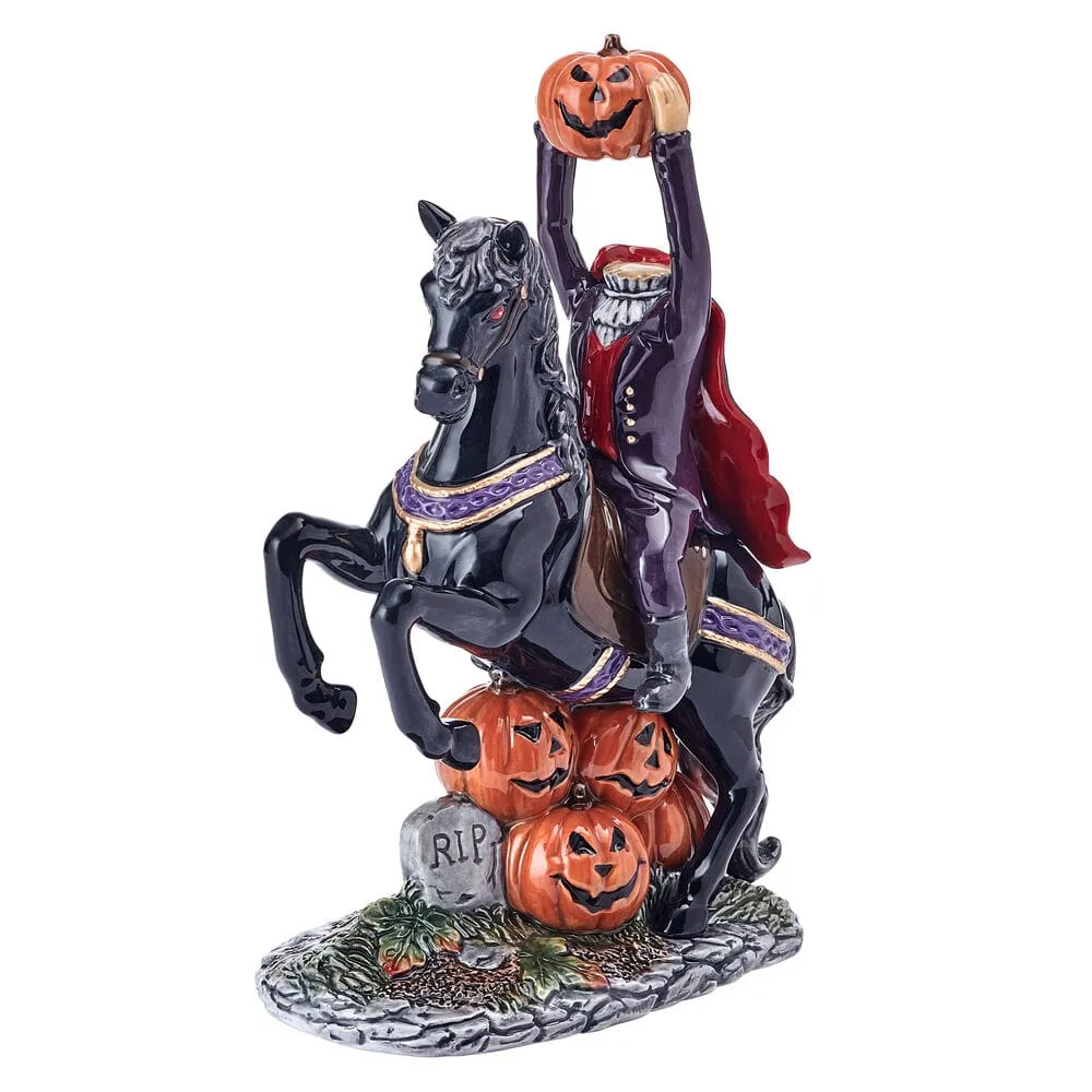 Fitz and Floyd Halloween Cavaliere senza Testa Statuina 31cm