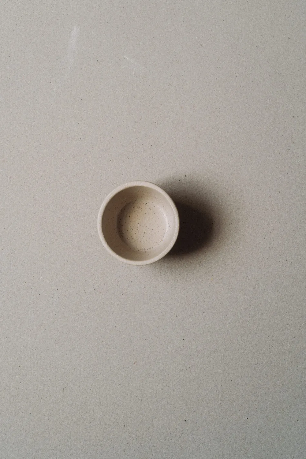 Poemi Saliera in Gres 11 cm Beige Opaco