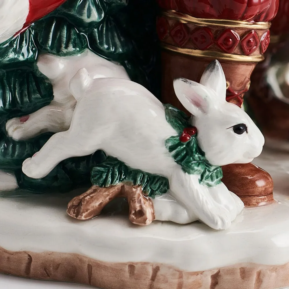 Fitz and Floyd Town Country Studio statuina Babbo Natale 32 cm