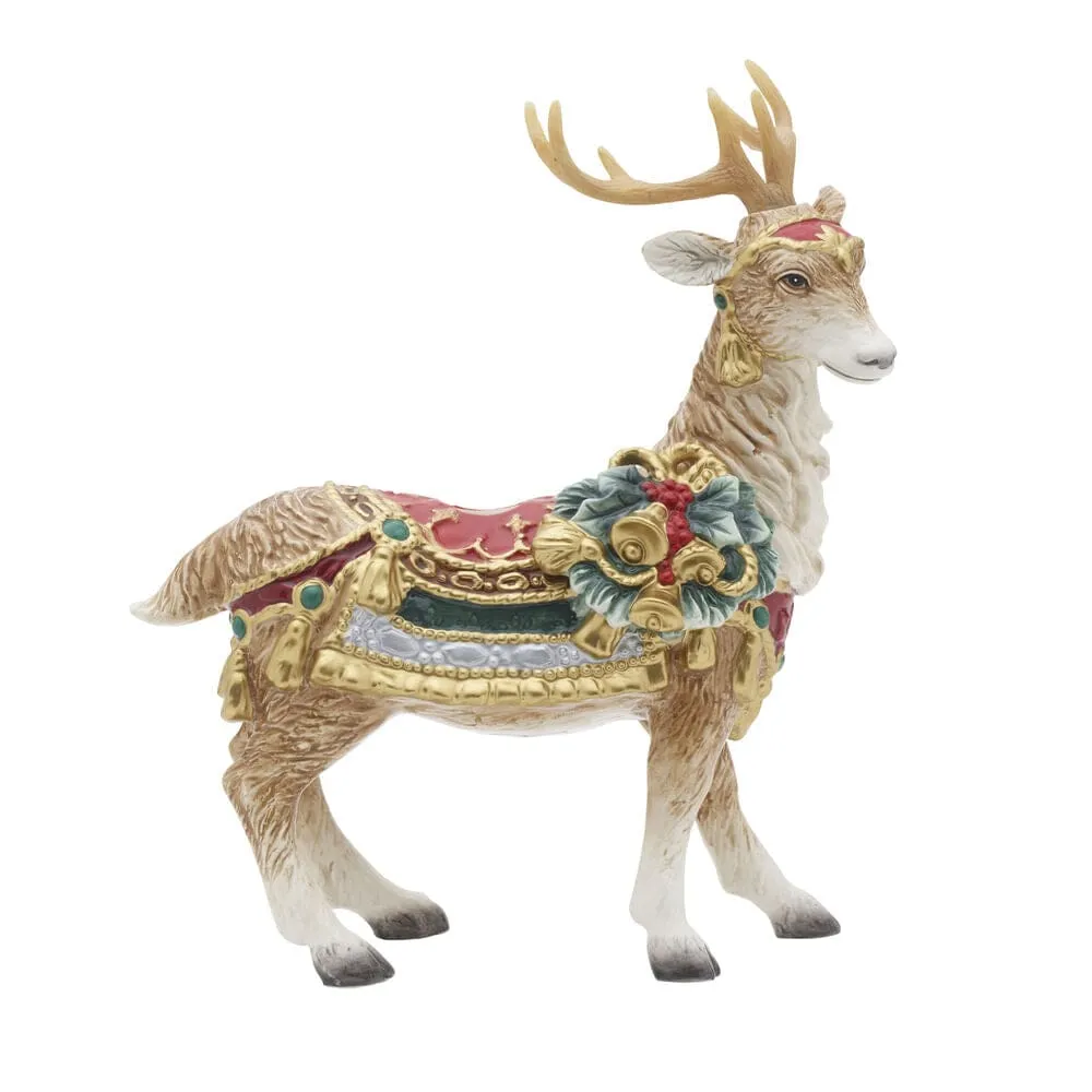 Fitz and Floyd Noel Holiday portacandele cervo terracotta