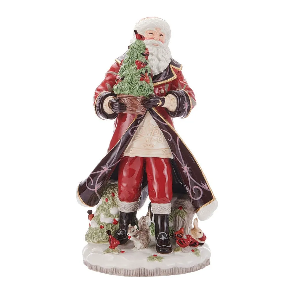 Fitz and Floyd Chalet statuina Babbo Natale 49,5 cm