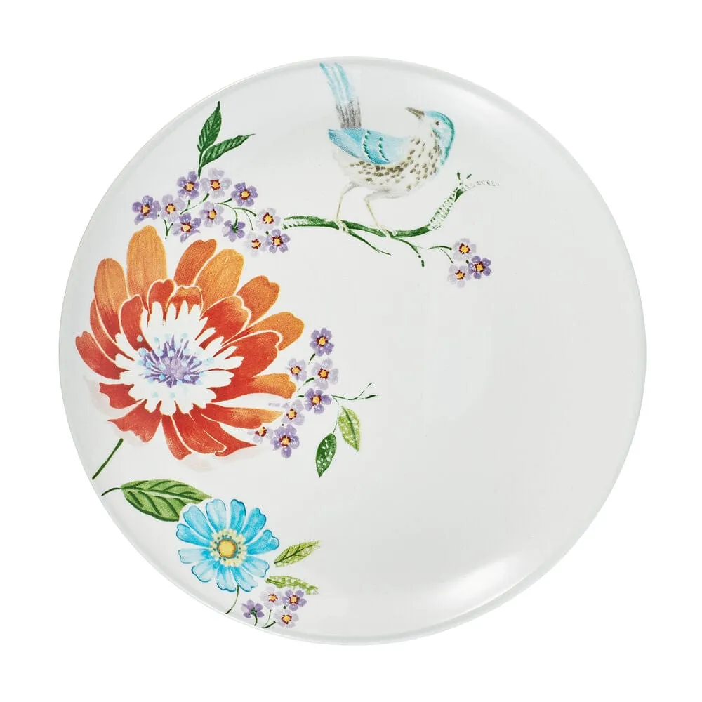 Fitz and Floyd Meadow set 4 piatti insalata fiori