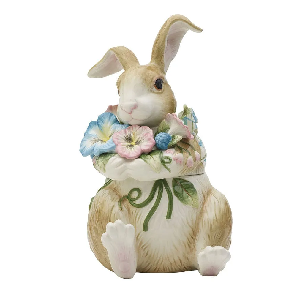 Fitz and Floyd Toulouse Rabbit biscottiera coniglio ceramica