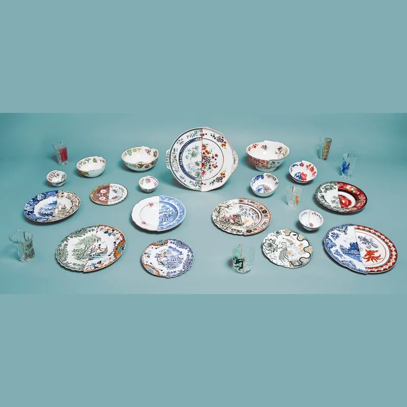 Seletti Hybrid Raissa alzatina porcellana bone china