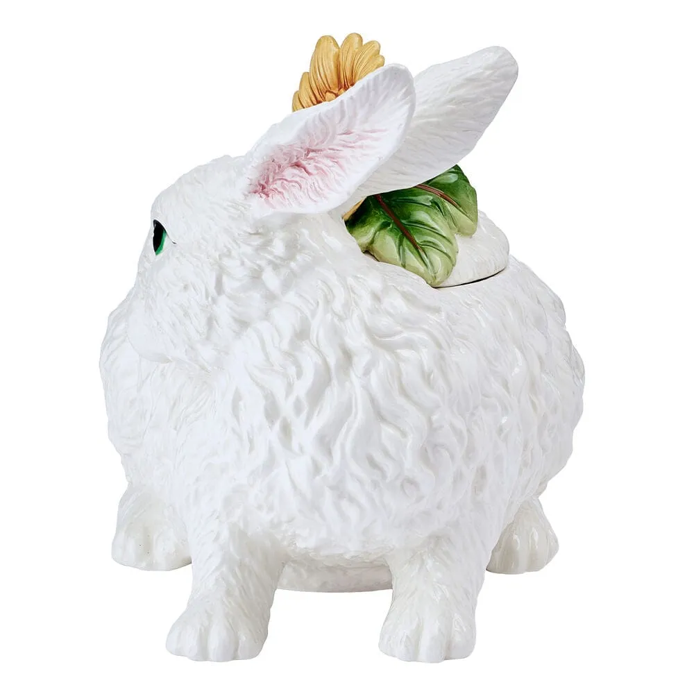 Fitz and Floyd Sunflower Rabbit biscottiera coniglio terracotta