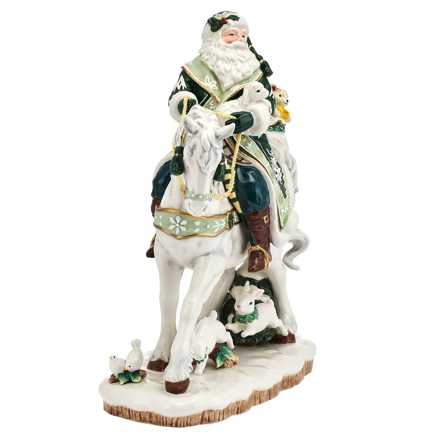 Fitz and Floyd Winter Frost statuina Babbo Natale 40 cm