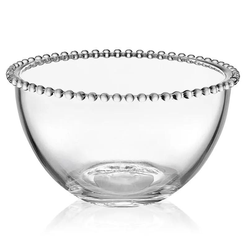 Fitz and Floyd Beaded ciotola servizio vetro 1,8 L