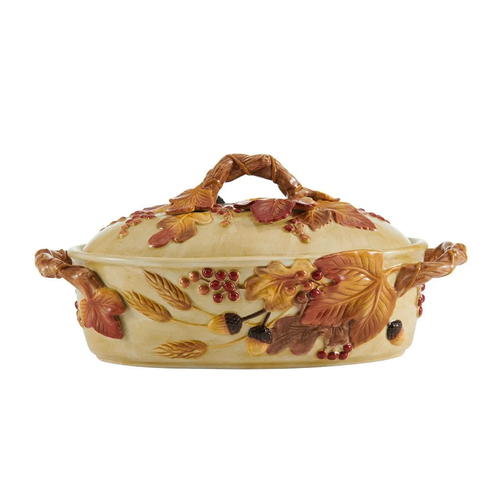 Fitz and Floyd Harvest zuppiera coperchio 1,9 l terraglia