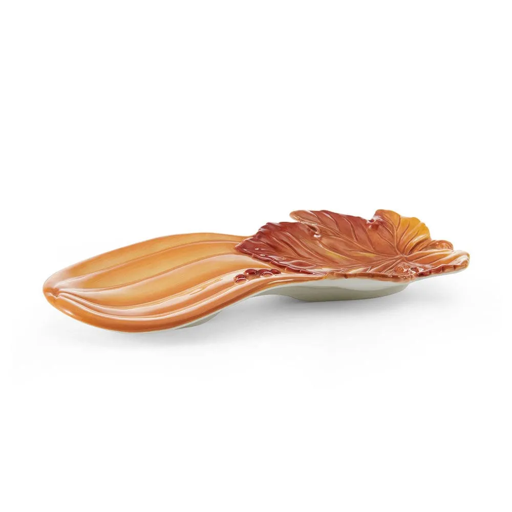 Fitz and Floyd Harvest poggia mestolo zucca maiolica