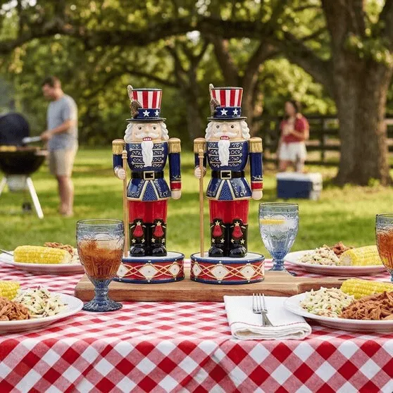 Fitz and Floyd Uncle Sam Schiaccianoci 33 cm terracotta