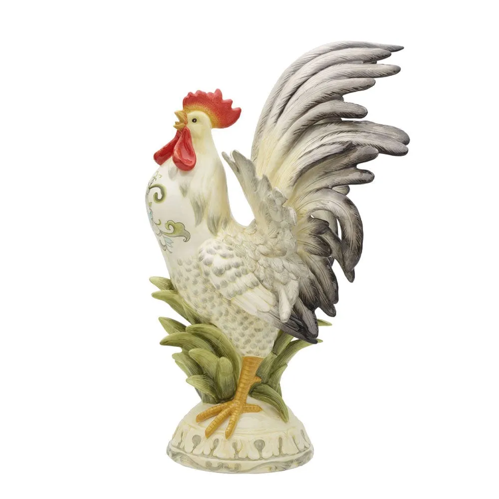 Fitz and Floyd Lantana statuetta galletto ceramica 52 cm