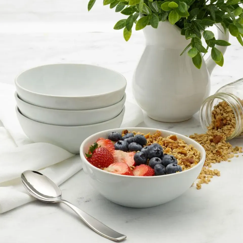 Fitz and Floyd Everyday White Organic set 4 bowl 600 ml