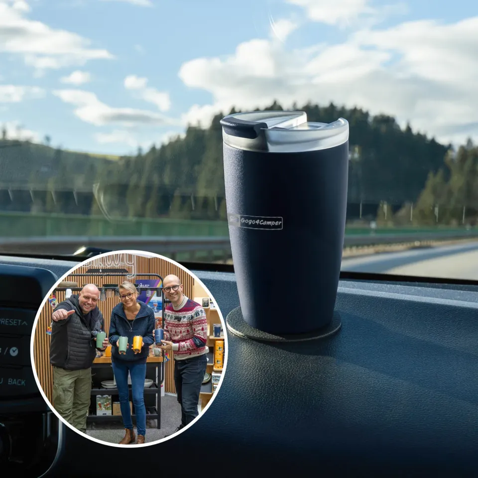 Silwy Gogo4Camper Midnight tazza termica magnetica acciaio