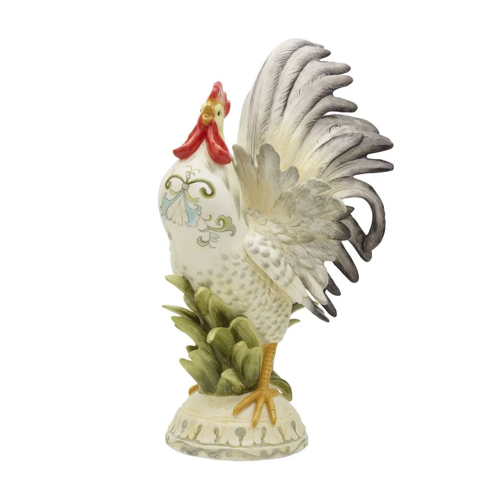 Fitz and Floyd Lantana statuetta galletto ceramica 52 cm