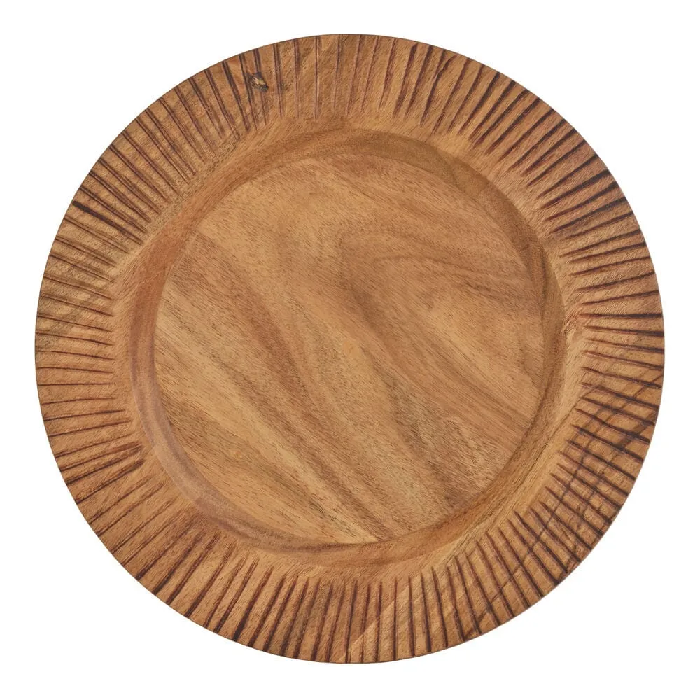 Fitz and Floyd Caleb set 2 sottopiatti legno acacia