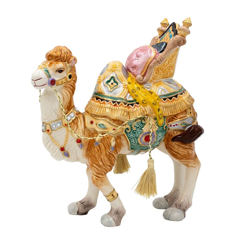 Fitz and Floyd Nativity Cammello Nubiano Statuetta 29 cm