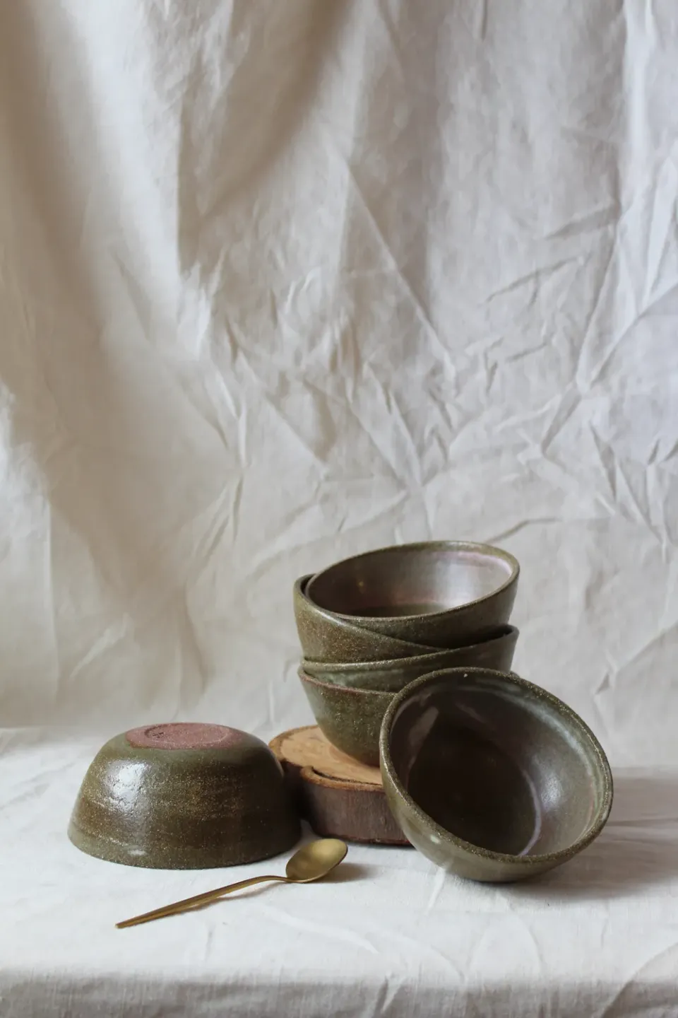 Studio Delta Pottery Enso ciotola grès rosso 12,5 cm