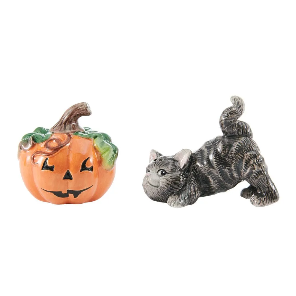 Fitz and Floyd Halloween set sale e pepe gatto zucca