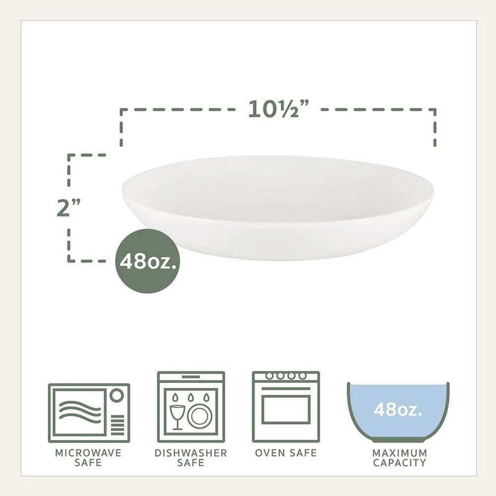 Fitz and Floyd Everyday White ciotole set 4 pezzi porcellana