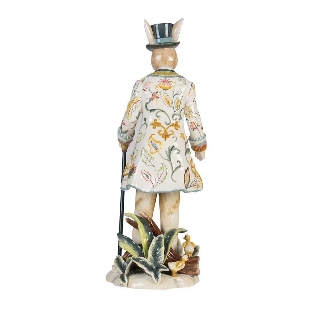 Fitz and Floyd Dapper Rabbits Coniglio Maschio 51 cm ceramica