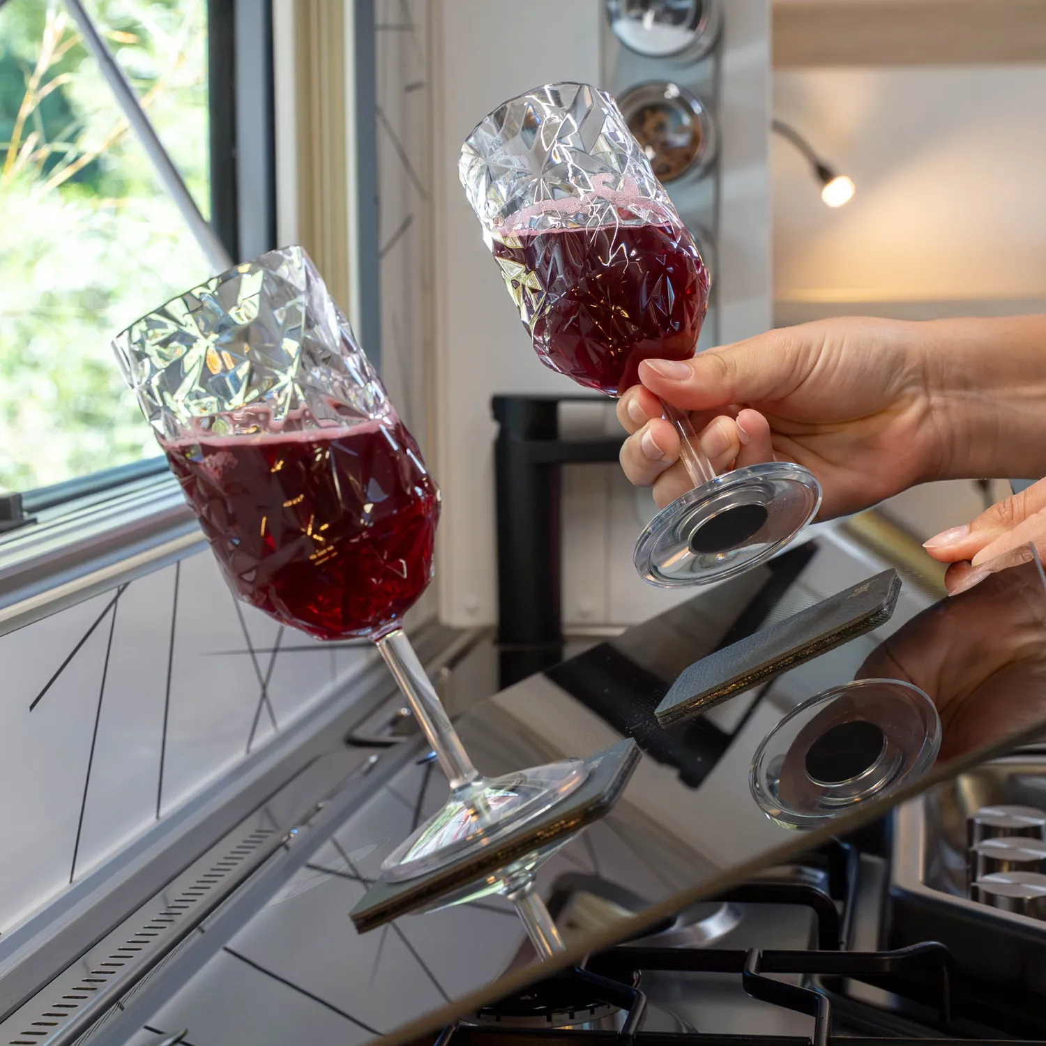 Silwy Prisma calice vino trasparente 2 pezzi Tritan