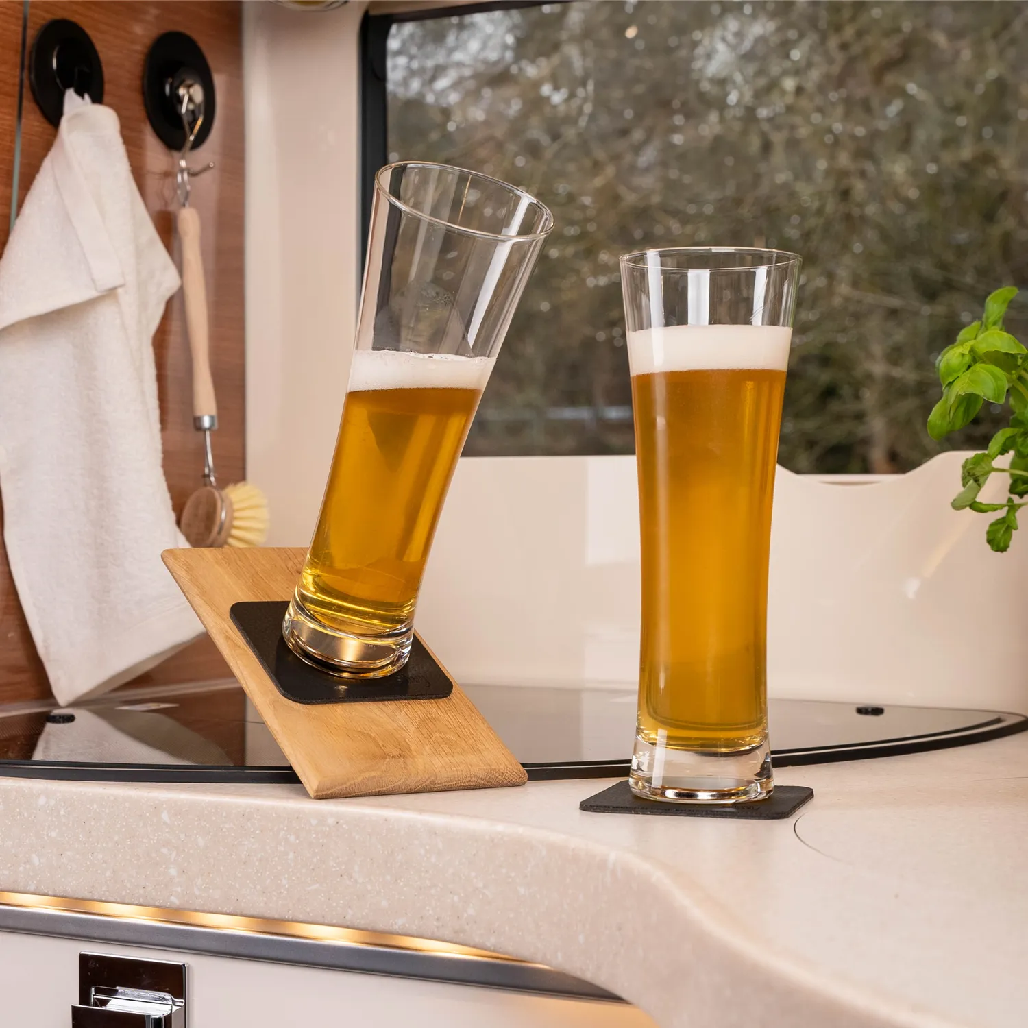 Silwy bicchieri magnetici birra in cristallo antiscivolo campeggio