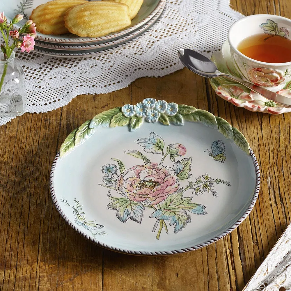 Fitz and Floyd English Garden Bloom set 4 piatti insalata 23 cm