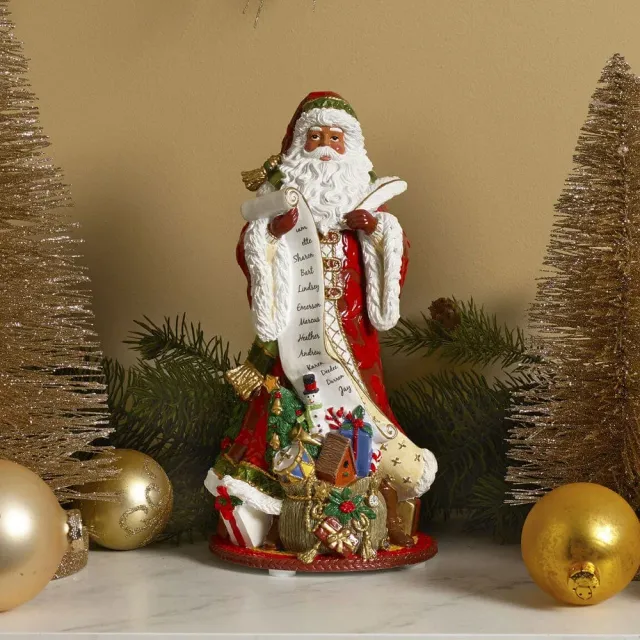 Fitz and Floyd Holiday Home Jolly Ole Saint Nicholas carillon 27 cm