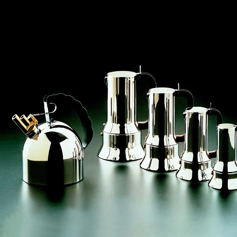 Alessi 9090 caffettiera moka 9 tazze acciaio