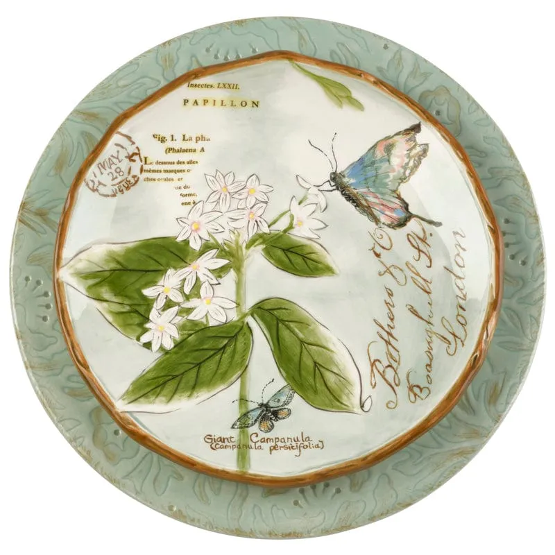 Fitz and Floyd Toulouse Green servizio piatti stoneware 12 pezzi 4 persone