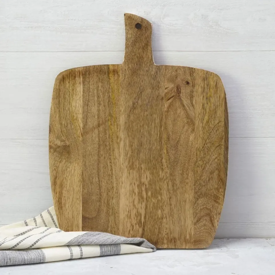 Fitz and Floyd Austin Upton tagliere legno mango bianco