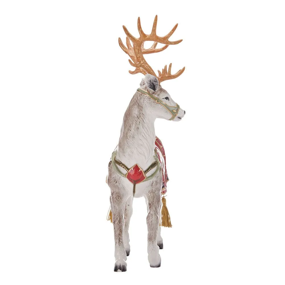 Fitz and Floyd Chalet statuetta cervo ceramica 37 cm