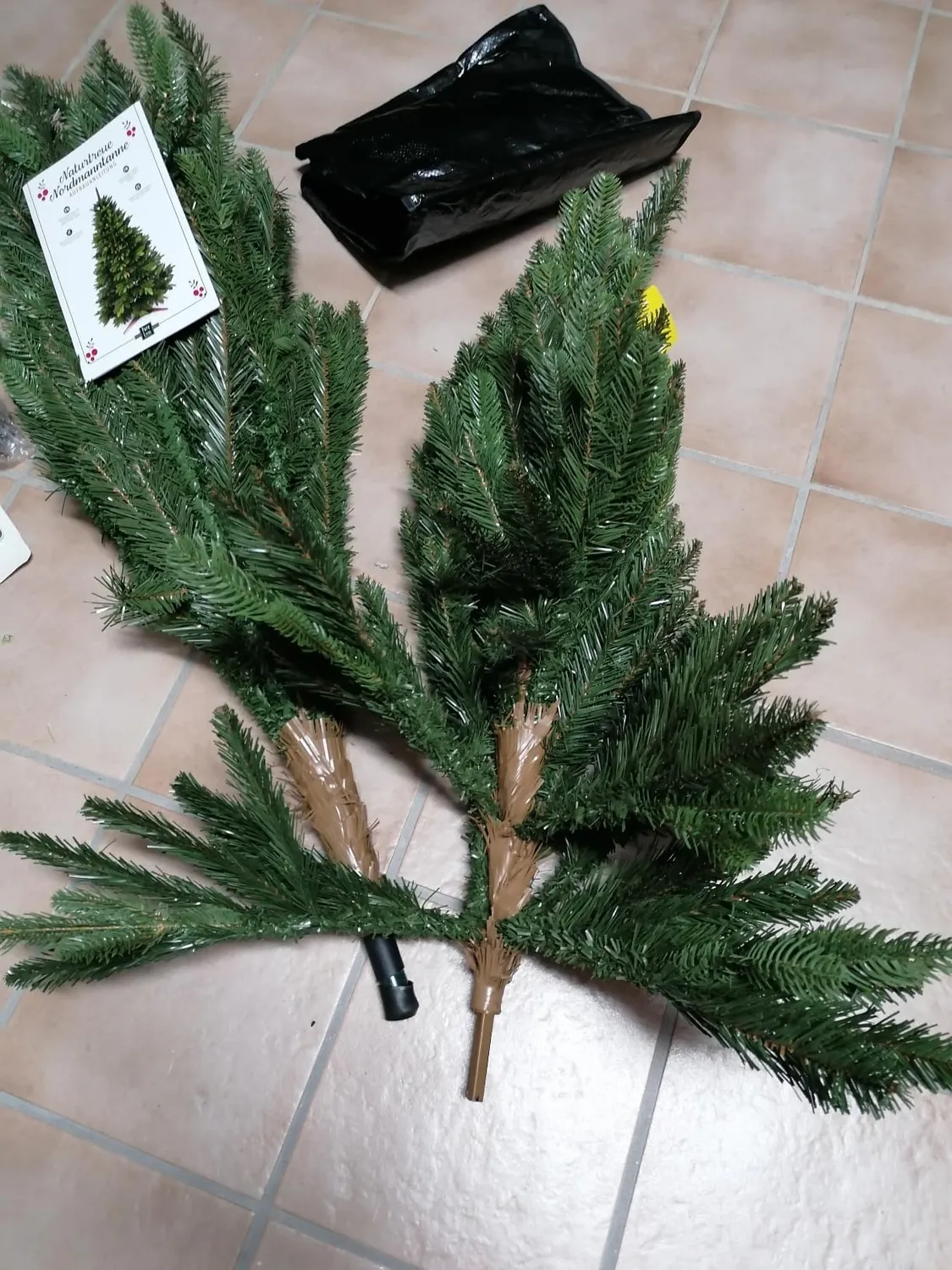 Pure Living albero di Natale artificiale 150 cm realistico borsa
