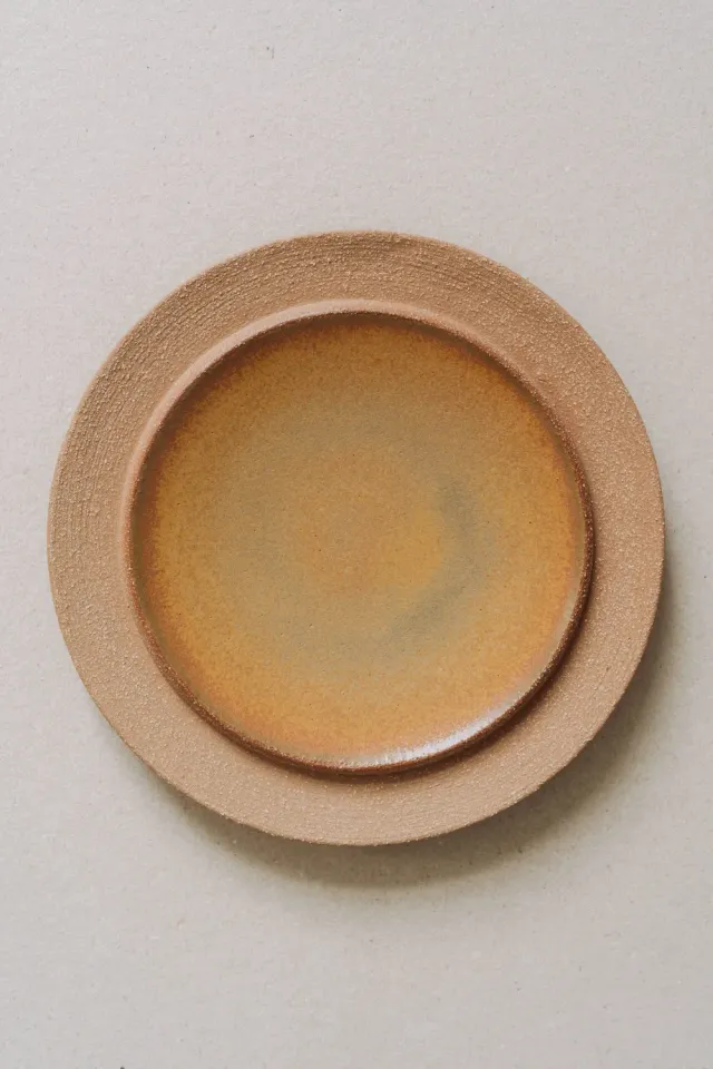 Poemi Aarde piatto terracotta 22 cm ocra opaco