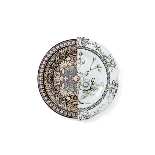 Seletti Hybrid Lothal piatto piano bone china