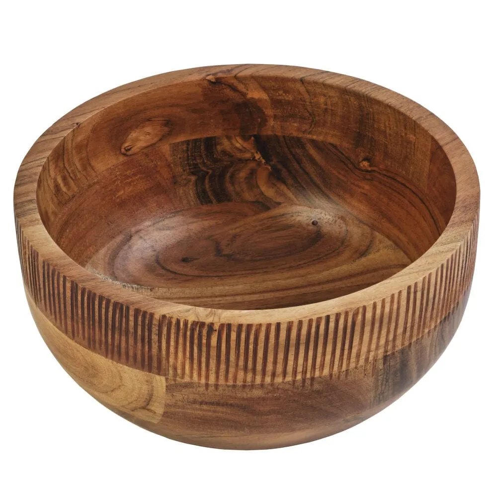 Fitz and Floyd Caleb ciotola servizio legno acacia 23 cm 3 l