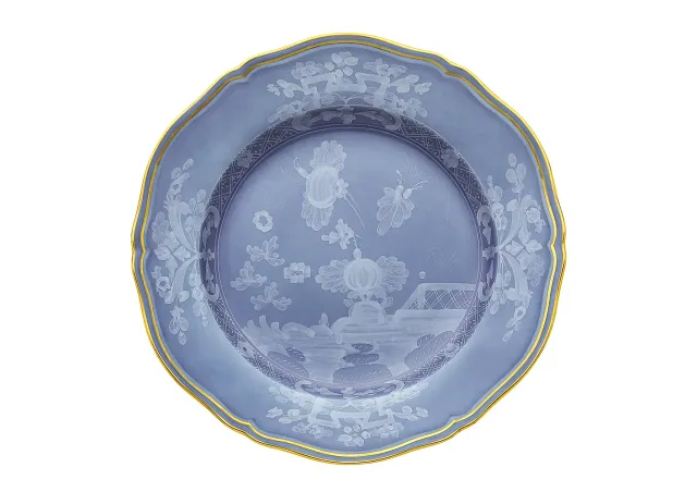 Ginori Oriente Italiano Piatto Piano Filo Oro porcellana