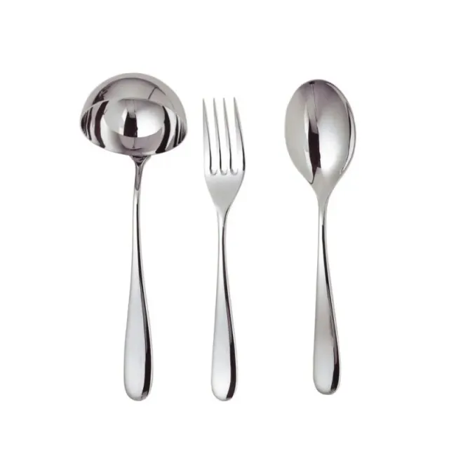 Alessi Nuovo Milano set 3 pz posate servire acciaio