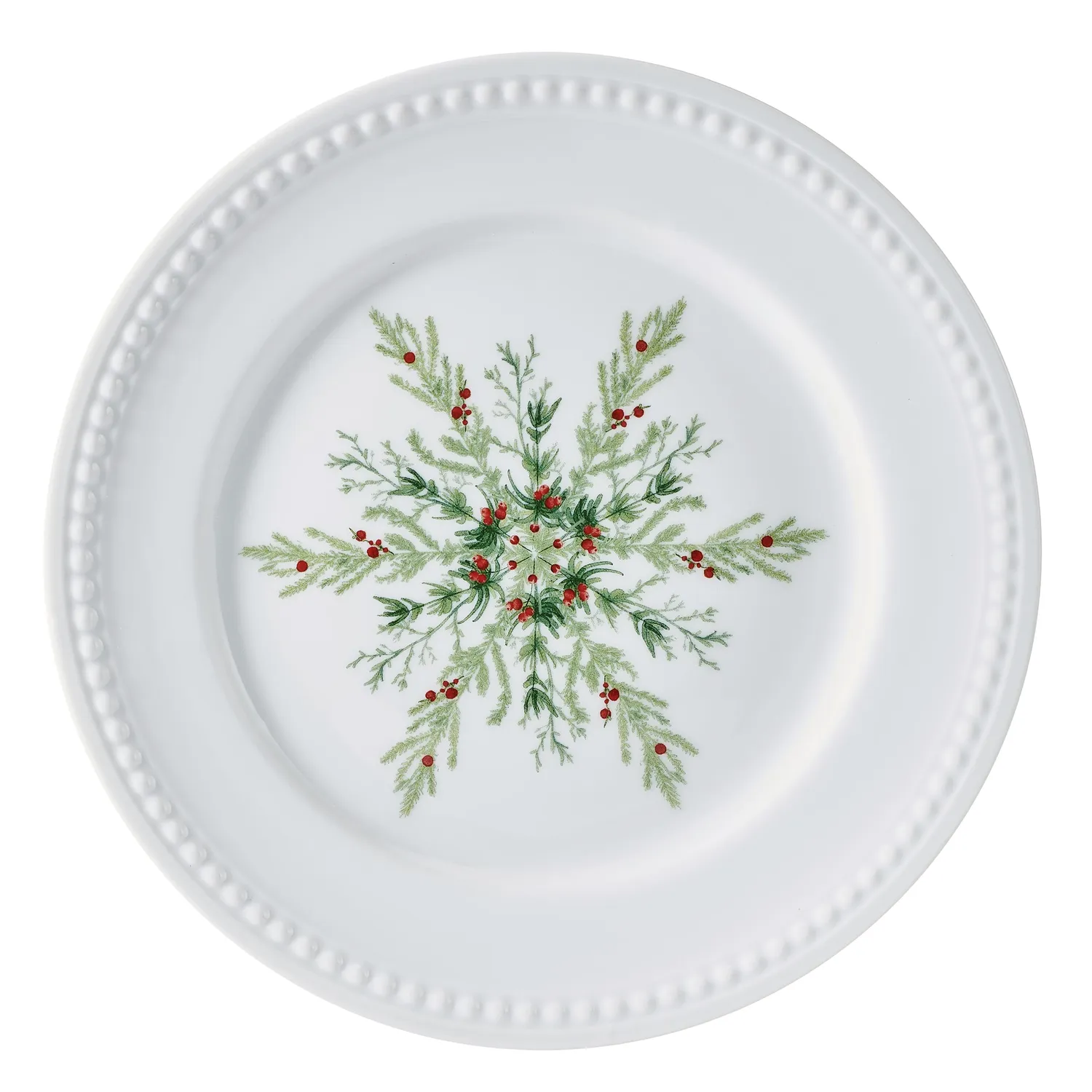 Fitz and Floyd Everyday White Evergreen piatti insalata 4 pezzi