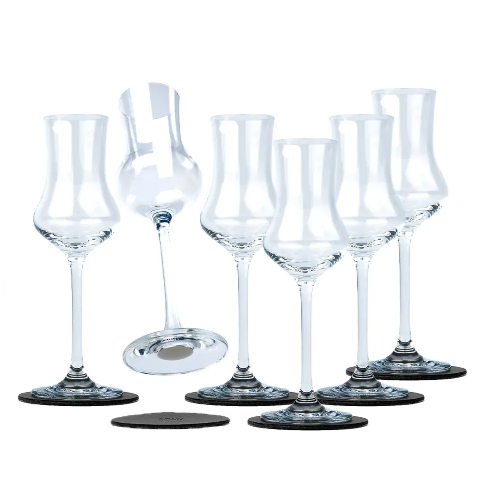 Silwy Liquore bicchierini magnetici cristallo 6 pad
