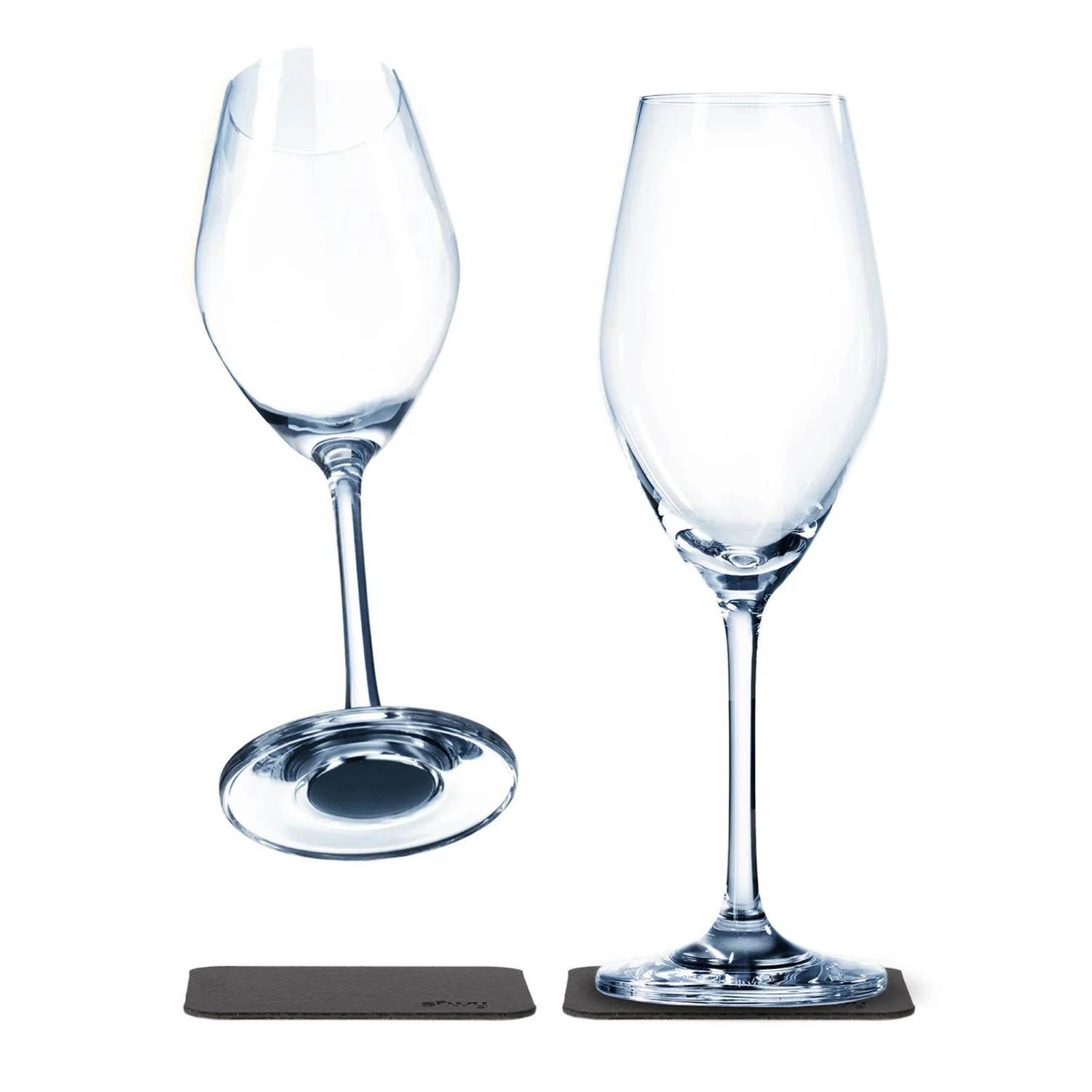 Silwy Champagne Bicchieri Magnetici Cristallo Tritan 2 Pezzi