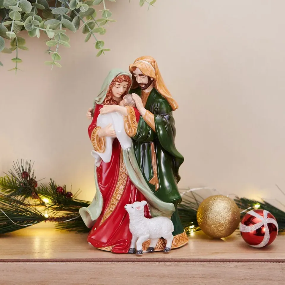 Fitz and Floyd Nativity Holy Family statuina presepe musicale