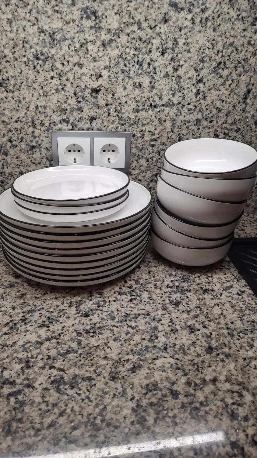 Pure Living Scandi servizio 6 persone porcellana 18 pezzi